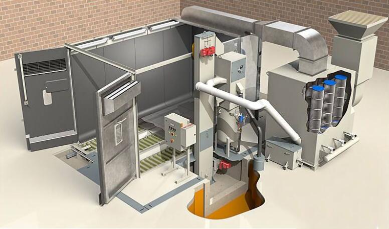 移動式噴砂房原理圖